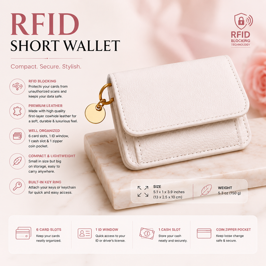 RFID-Short Wallets For Women