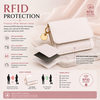 RFID-Short Wallets For Women
