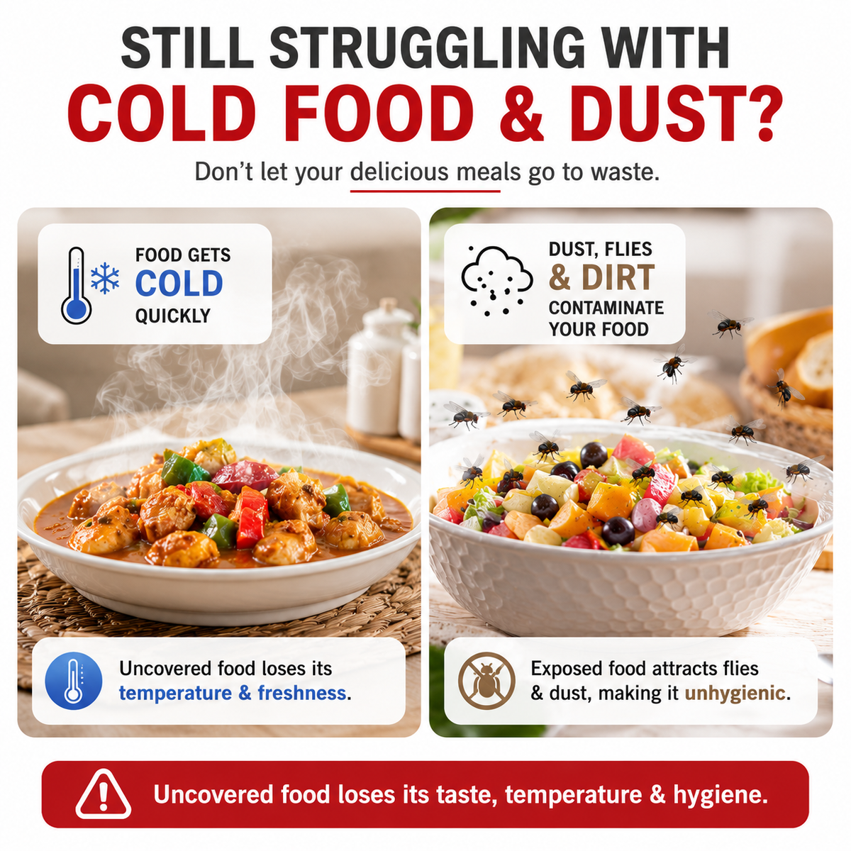 Heat Lock Foil Food Covers